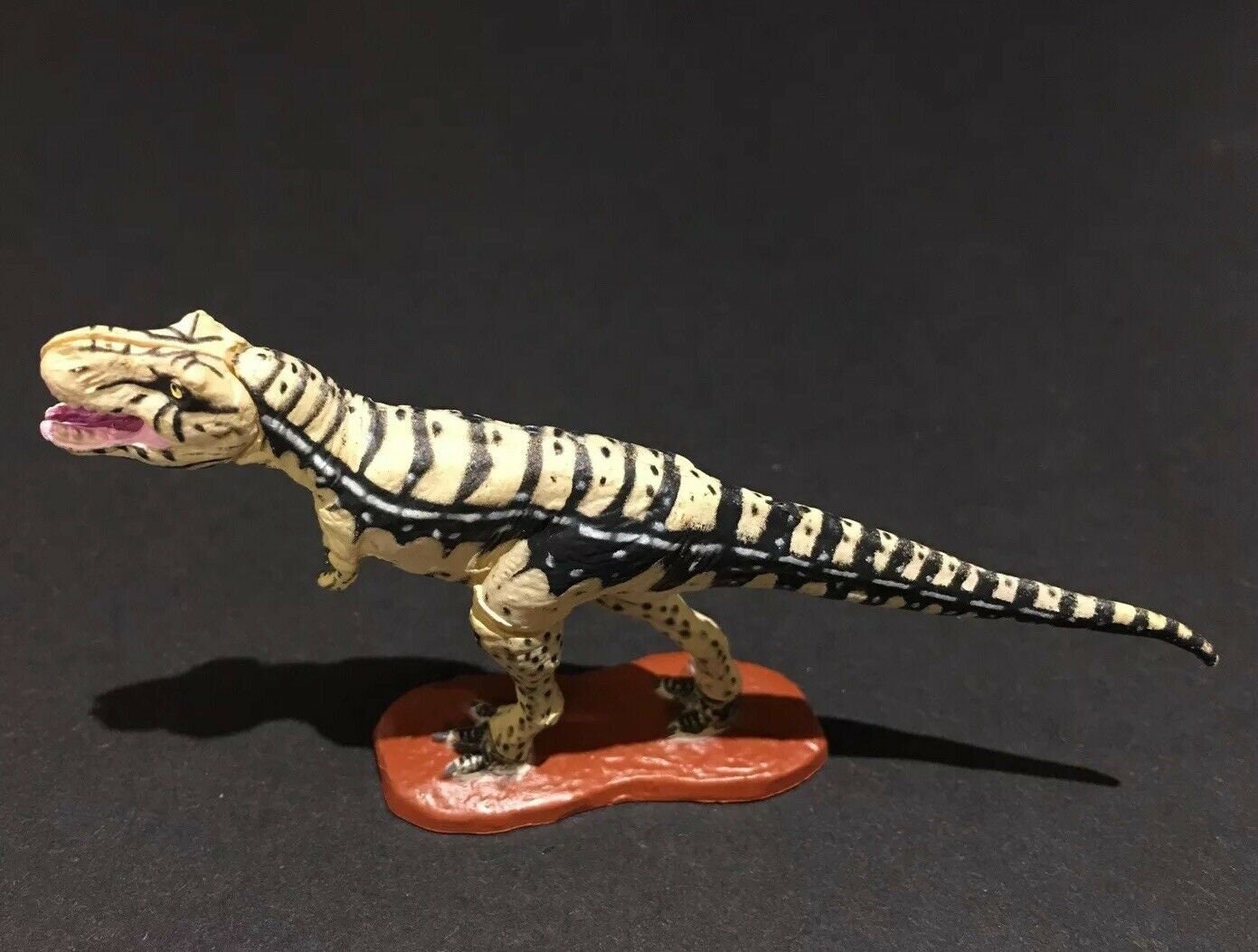 Vintage Kaiyodo Striped Tyrannosaurus Rex Secret SP Dinosaur Dinotales Plastic Miniature Figure