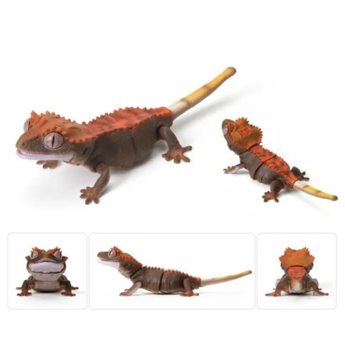 Bandai Crested Gecko Mini Figure 11cm w/ Movable Joints - Bicolor