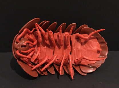 Plastic Pill Bug Roly Poly Insect Potato Bug Isopod Figure w/Moving Parts - REDDISH BROWN Color 14cm