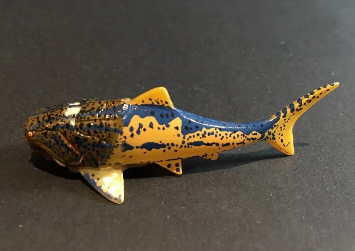 Vintage Kaiyodo Series 2 Dunkleotus Armored Fish Dinosaur Dinotales Plastic Miniature Figure