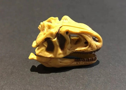 Vintage Kaiyodo Series 2 Allosaurus Skull Skeleton Dinosaur Dinotales Plastic Miniature Figure